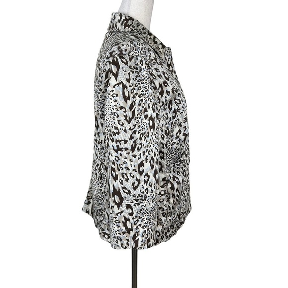 Additions by Chico’s Animal Print Light Weight Jacket - Picture 3 of 11